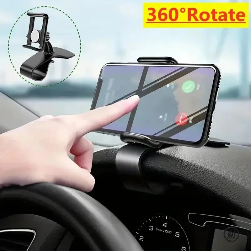 Universal 360 Rotatable Car Phone Holder Dashboard Stand Auto Grip Bracket for Mobile Phones Cell Phone Support Rack