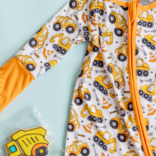Construction Trucks Bamboo Pajamas